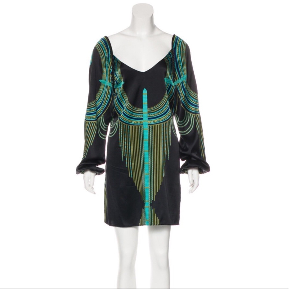 MARA HOFFMAN SILK PRINTED MINI DRESS